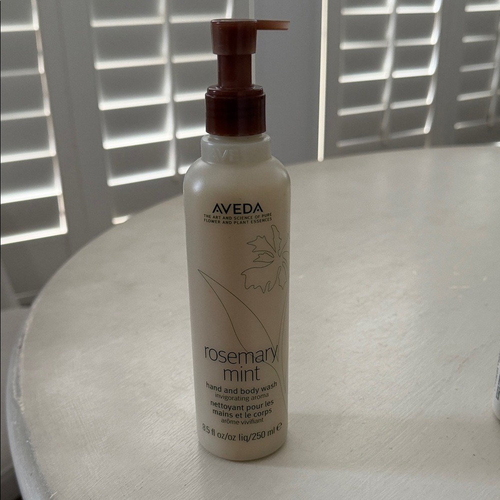 AVEDA Rosemary Mint Hand & Body Wash - Cream Bottle with Brown Pump